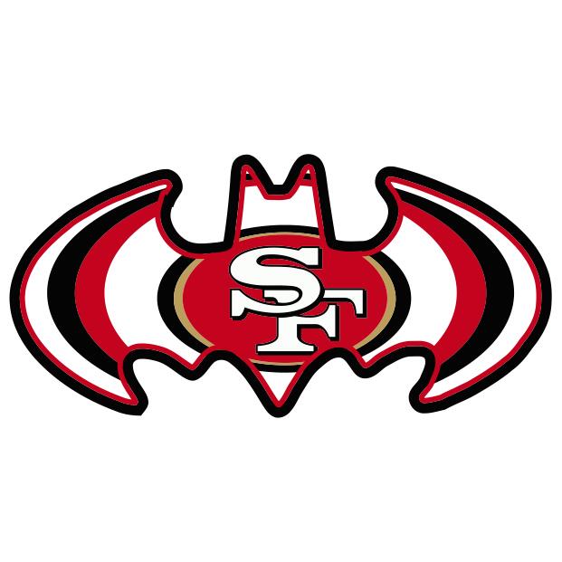 San Francisco 49ers Batman Logo DIY iron on transfer (heat transfer)